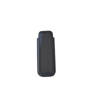 Big Easy Tobacco Two Cigar Black Leather Case for Up to 54 Ring Gauge
