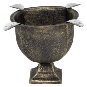 Stinky Tall 4 Stirrup Ashtray in Cast Gold