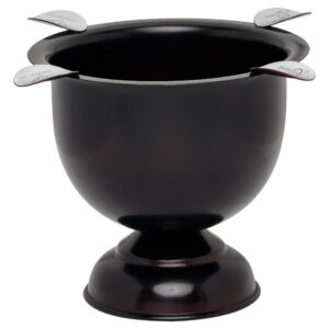 Stinky Tall 4 Stirrup Ashtray in Cherry & Black Antique