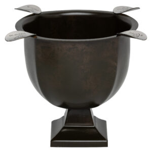 Stinky Tall 4 Stirrup Ashtray in Old Patina