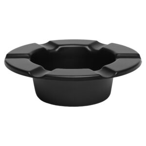 Stinky One Piece Ashtray in Powder Coated Matte Black