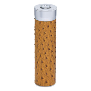 Cigar Tube w/ Hygrometer in Ostrich Finish
