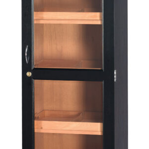 Humidor Supreme Display Humidor Tower 3000 Cigar Capacity in Ebony w/ HYDRA