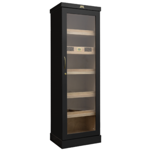 Humidor Supreme Commercial Humidor 2000 Cigar Capacity w/ Lights in Black