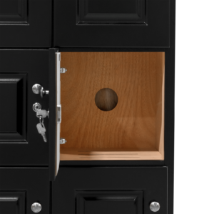 Humidor Supreme Cigar Locker w/ 14 Sectionals in Black