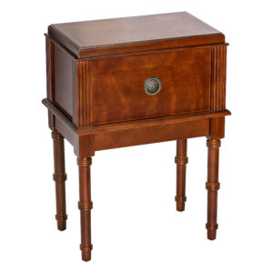 Humidor Supreme Distressed Walnut Antique Table Humidor w/ HYDRA 300 Cigar Capacity