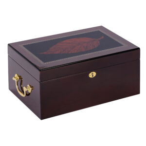 Humidor Supreme Deauville Maple Humidor 100 Cigar Capacity w/ 3 Xikar-Boveda 84% Seasoning Packs