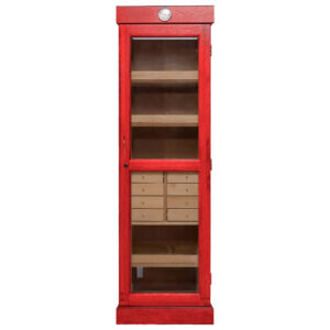 Humidor Supreme Display Humidor Tower 3000 Cigar Capacity in Cherry