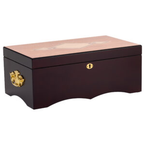 Humidor Supreme Cordoba Diamond Inlay Humidor 200 Cigar Capacityw/ 3 - Xikar-Boveda 84% Seasoning Packs