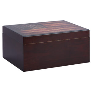 Humidor Supeme Milano Rosewood Humidor 75 Cigar Capacity w/ 4 - Xikar-Boveda 84% Seasoning Packs