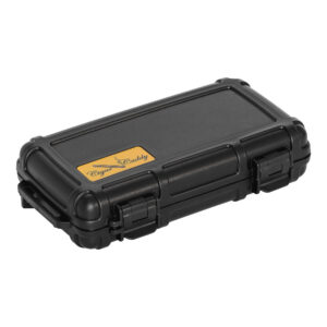 Cigar Caddy Black 5-Count Travel Case