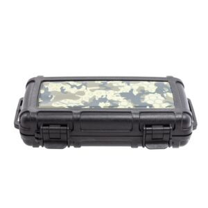 Cigar Caddy 5-Count Black w/ Camo Print Travel Case