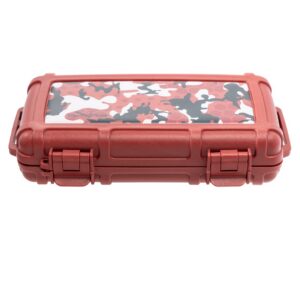 Cigar Caddy 5-Count Red w/ Camo Print Travel Case