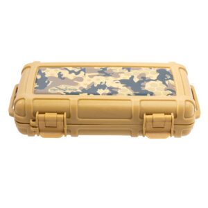 Cigar Caddy 5-Count Tan w/ Camo Print Travel Case