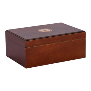 Humidor Supreme Sao Paolo Humidor w/ Inlay 50 Cigar Capacity  w/ 5 Xikar-Boveda 84% Seasoning Packs