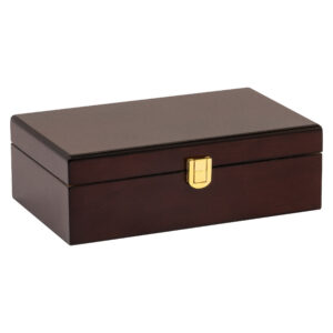 Humidor Supreme 12 Mahogany Travel Humidor  12 Cigar Capacity w/ 1 -  Xikar-Boveda 84% Seasoning Pack