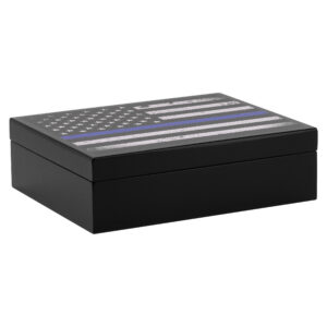 Humidor Supreme Blue Line Travel Humidor 20 Cigar Capacity w/ 2 - Xikar-Boveda 84% Seasoning Packs