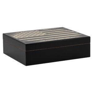 Humidor Supreme Military Humidor 20 Cigar Capacity w/ 2 - Xikar-Boveda 84% Seasoning Packs