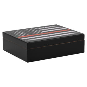 Humidor Supreme Red Line Travel Humidor 20 Cigar Capacity w/ 2 - Xikar-Boveda 84% Seasoning Packs