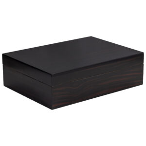 Humidor Supreme Zebra Humidor 50-100 Cigar Capacity w/ 3 - Xikar-Boveda 84% Seasoning Packs